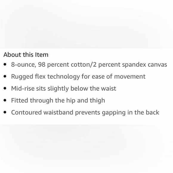 Carhartt Yukon Slim Fit Skinny Crawford Pants 18 NWT - Picture 13 of 16